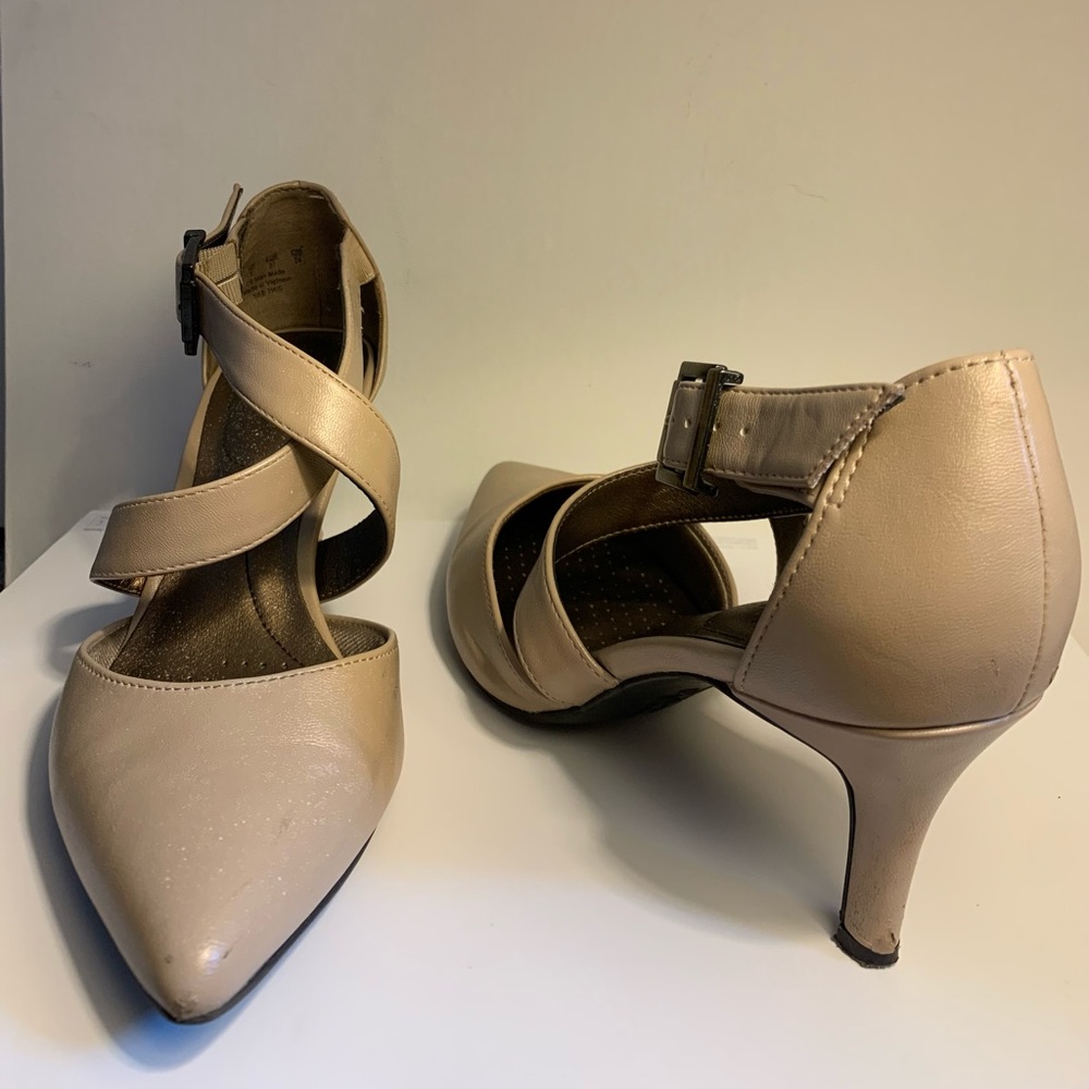 Chic Nude Strappy Heels